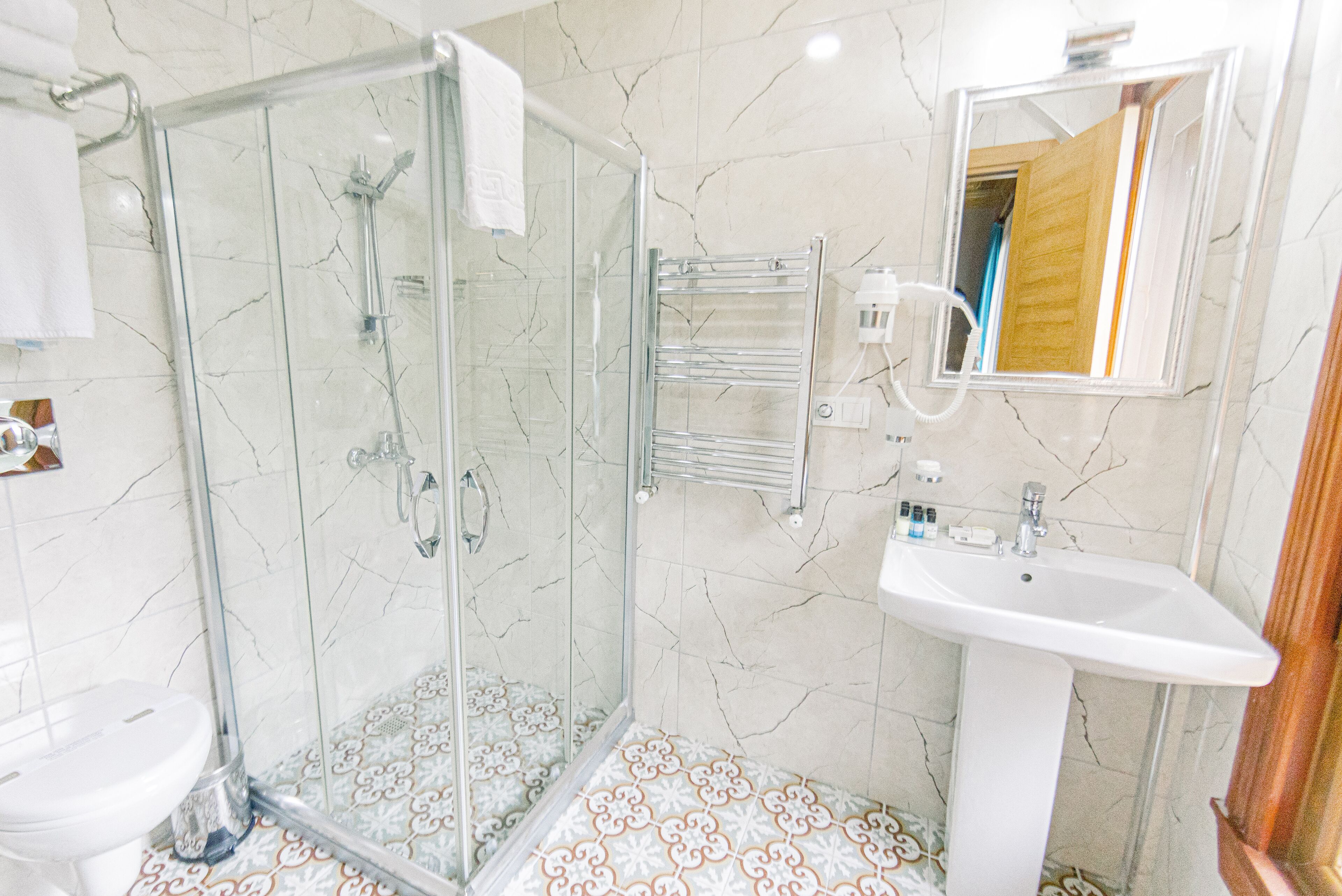 superior triple room, non smoking | bathroom | shower, free toiletries, hair dryer, slippers