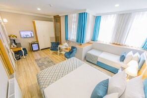 Superior Triple Room, Non Smoking | Egyptian cotton sheets, premium bedding, minibar, in-room safe - Acacia Mansion Hotel (Istanbul)
