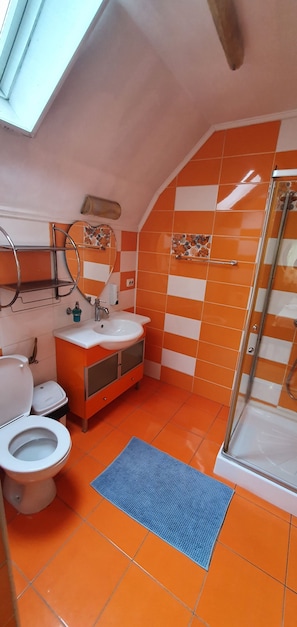 Shower, towels
