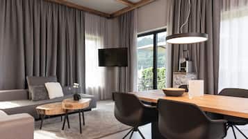 Studio, Mountain View | Living area | TV