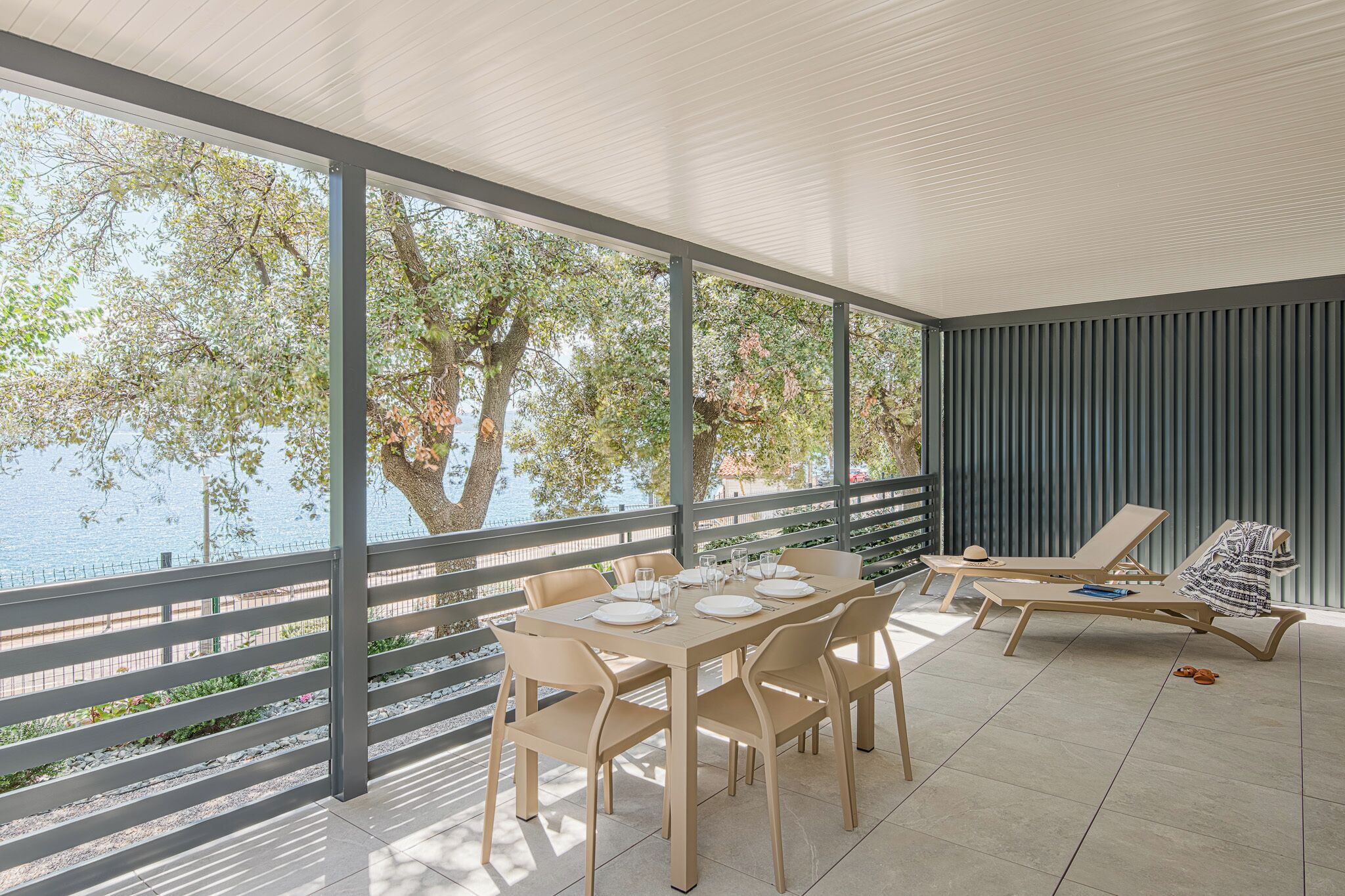Superior Mobile Home with Sea View | Terrace/patio