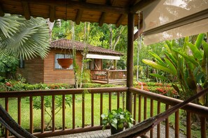 Deluxe Cabin, Terrace, Garden Area | Terrace/patio - Casa Marcellino (Cahuita)