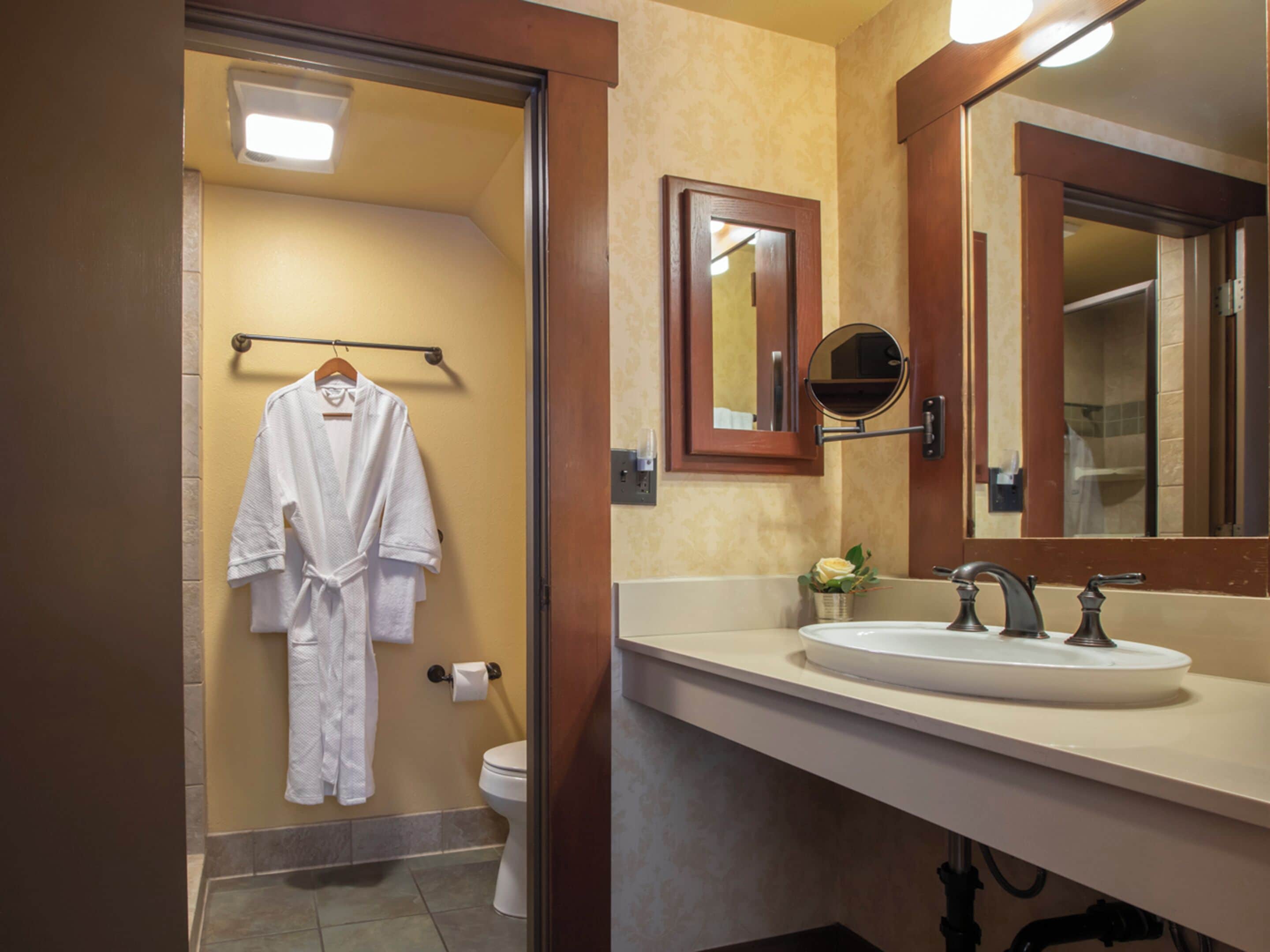 free toiletries, hair dryer, towels