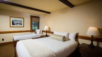 ดีลักซ์ชาเลท์, 2 ห้องนอน, พร้อมสิ่งอำนวยความสะดวกสำหรับผู้พิการ | 2 ห้องนอน, ตู้นิรภัยในห้องพัก, เตารีด/โต๊ะรีดผ้า, เปล/เตียงเด็กอ่อน