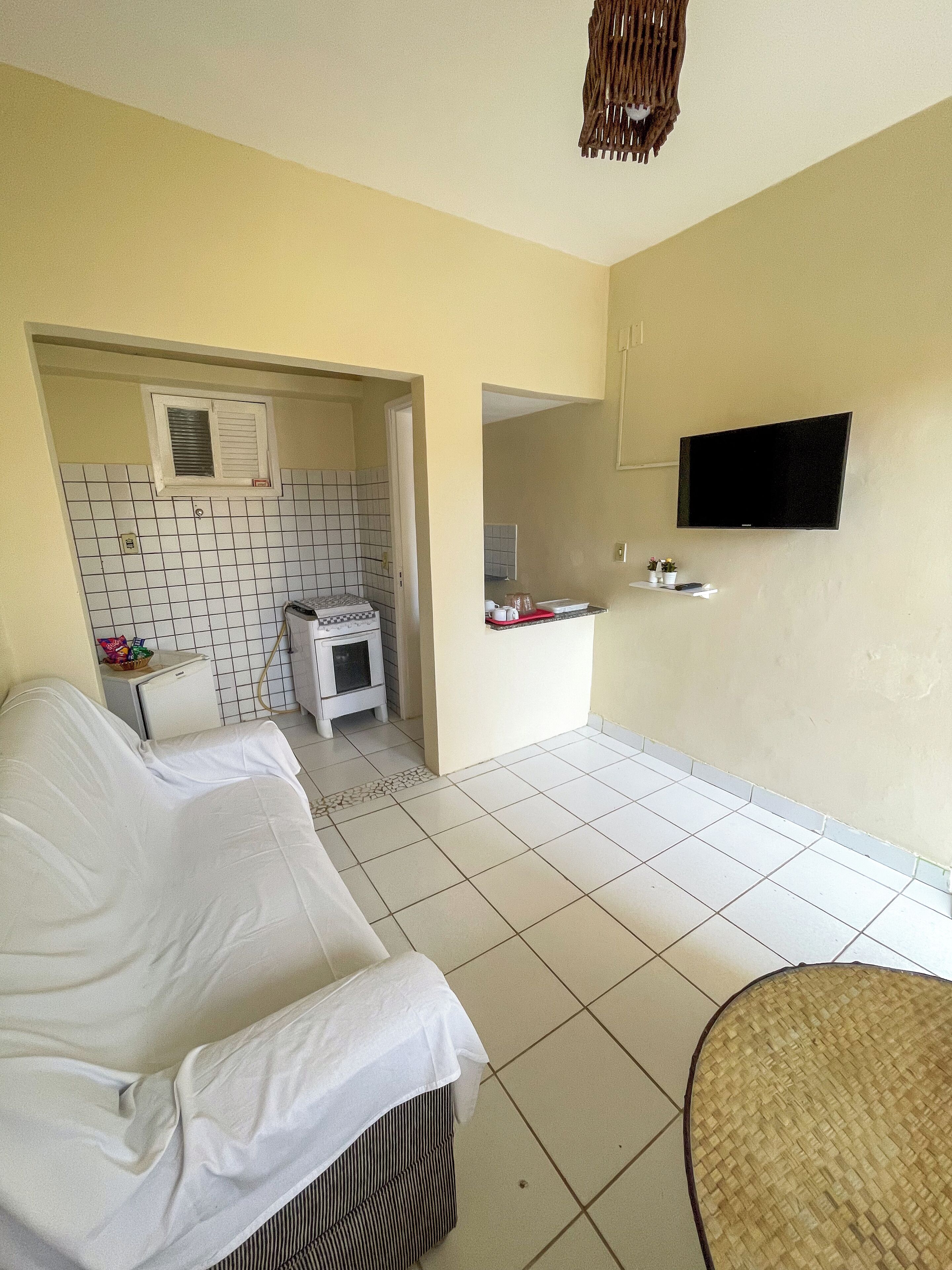 family room, kitchen, garden view | living area | 32-inch led tv with digital channels, tv