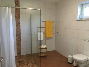 Departamento | Baño | Regadera, secadora de cabello, jabón, papel de baño 