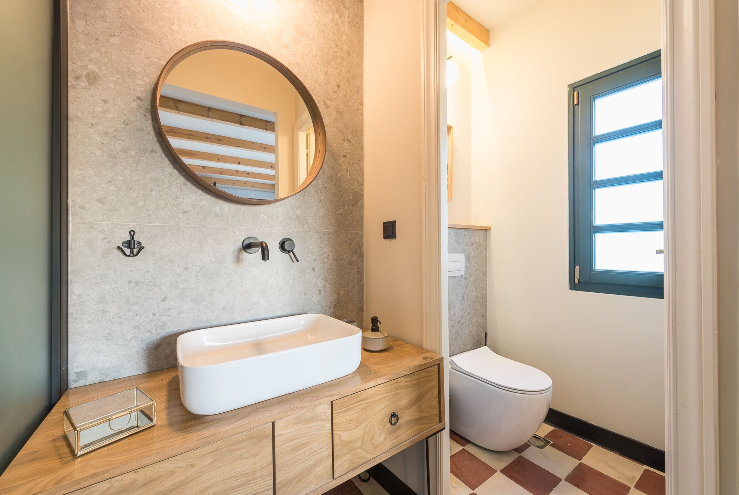double room, terrace | bathroom | bathrobes, slippers, towels