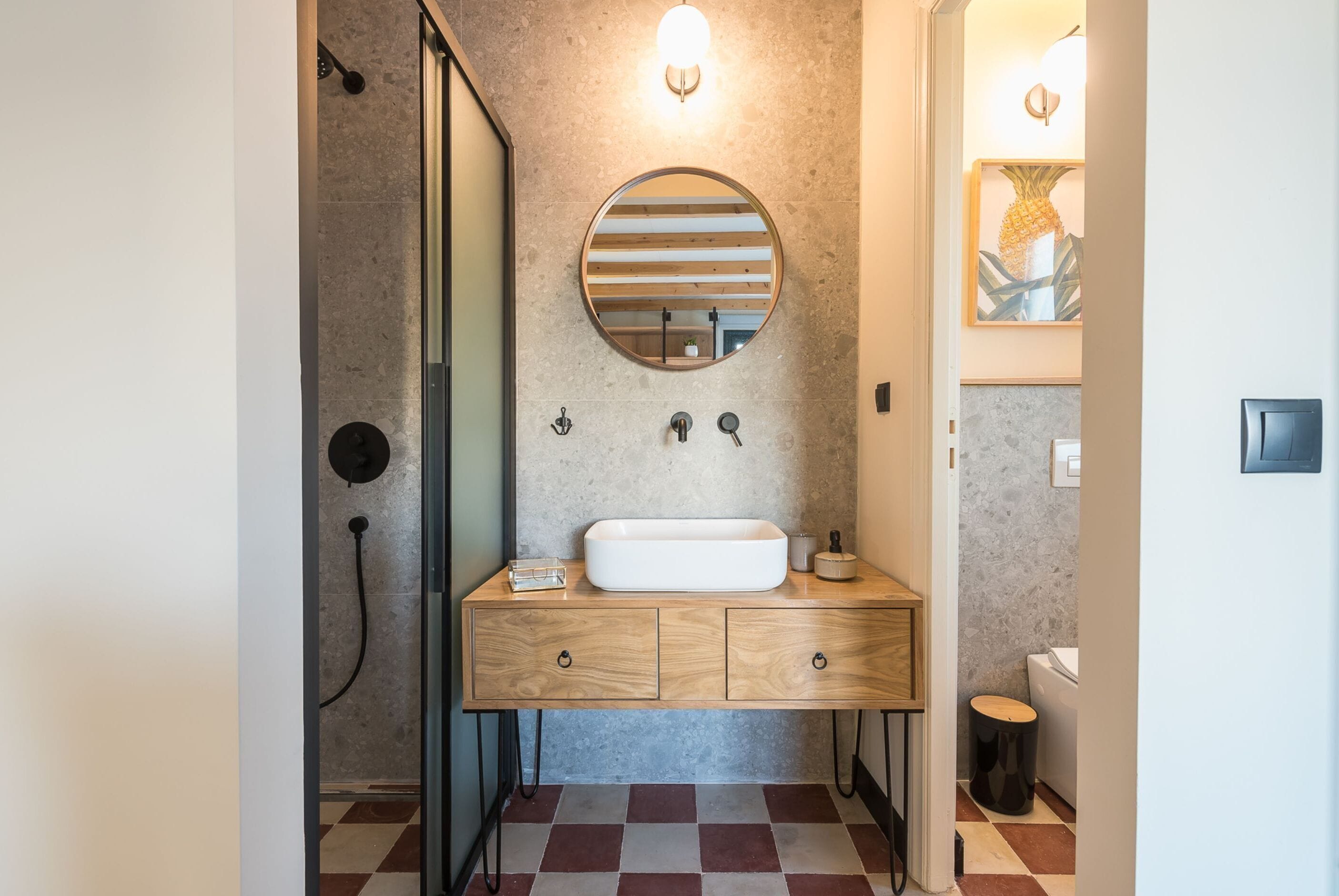 double room, terrace | bathroom | bathrobes, slippers, towels