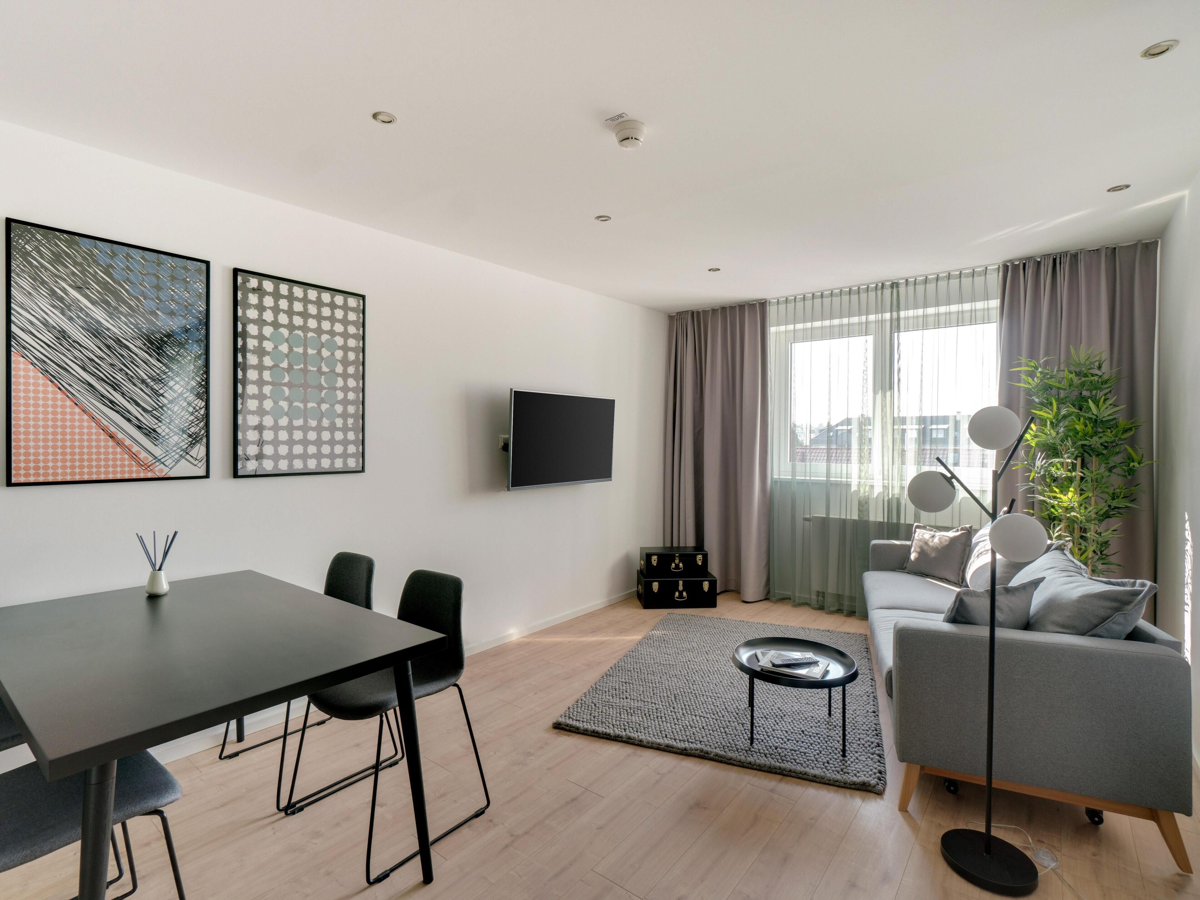 Suite XXL + sofa bed | Living area | 55-inch Smart TV with digital channels, TV