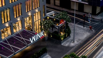 Outdoor banquet area