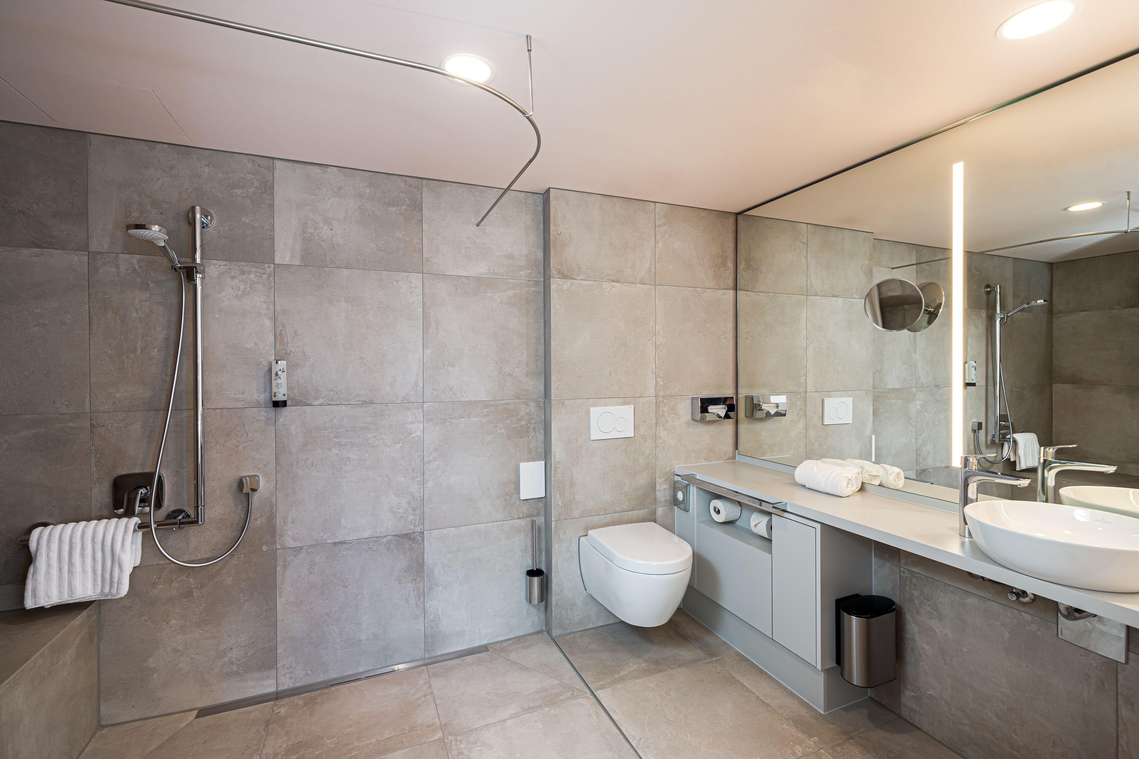 superior plus room | bathroom | shower, eco-friendly toiletries, hair dryer, towels