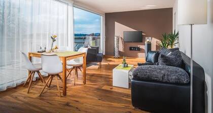 Moderne Ferienwohnung "Dreiländereck 1" mit Privatterrasse & WLAN