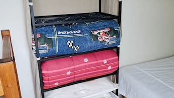 2 bedrooms, iron/ironing board, travel crib, WiFi
