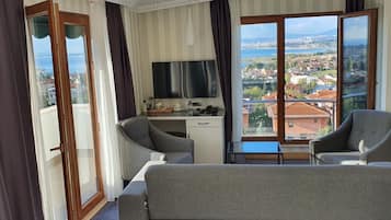 Junior Double Room, Smoking, Sea View | Minibar, desk, laptop workspace, free WiFi