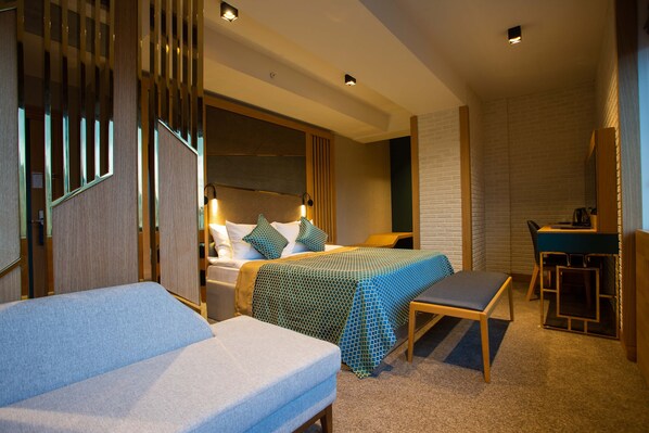 Prestij Delux Oda | มินิบาร์, โต๊ะทำงาน, Wi-Fi ฟรี