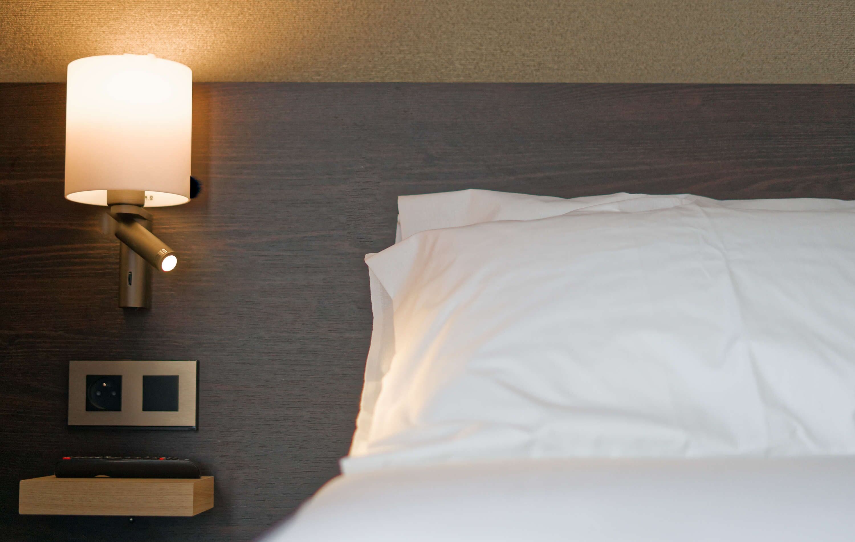 premium bedding, memory-foam beds, individually decorated, desk