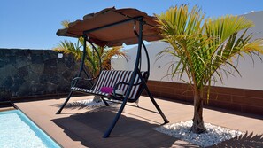 Terrace/patio - 3 bedroom anti stress villa with private pool (Yaiza)