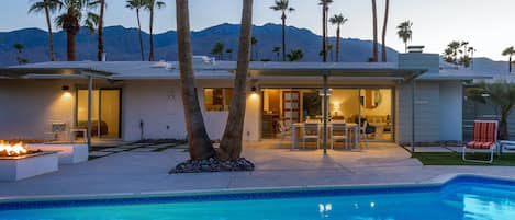 A heated pool