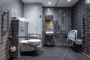Standard Room, 1 Double Bed, Accessible (with Free Hot Breakfast) | Bathroom | Shower, eco-friendly toiletries, hair dryer, towels - Holiday Inn Express Bicester by IHG (Bicester)