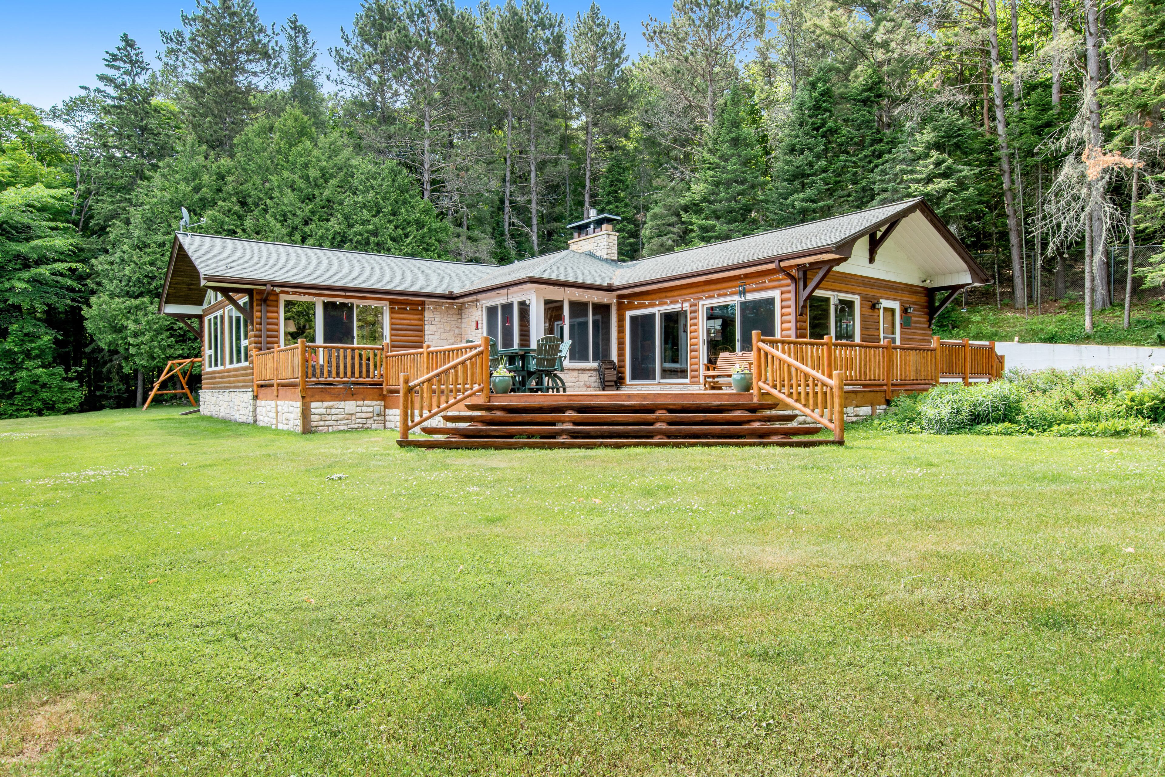 Dog-friendly and secluded lakefront gem with a full bar, private dock, and views