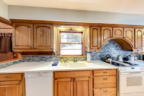 Dog-friendly and secluded lakefront gem with a full bar, private dock, and views