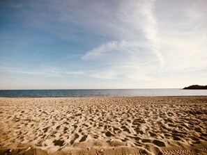 Vlak bij het strand