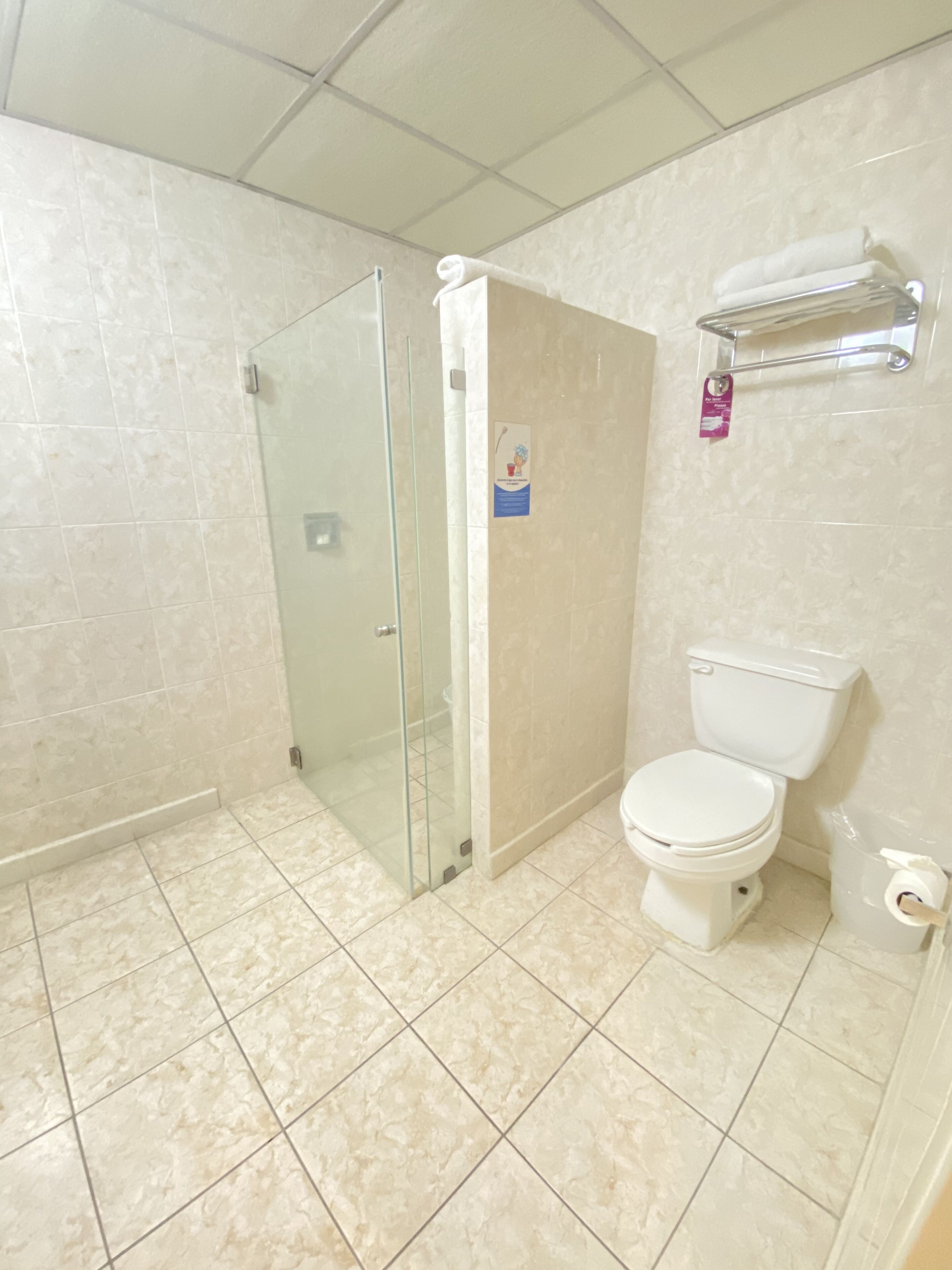 business room | bathroom | shower, rainfall showerhead, designer toiletries, hair dryer