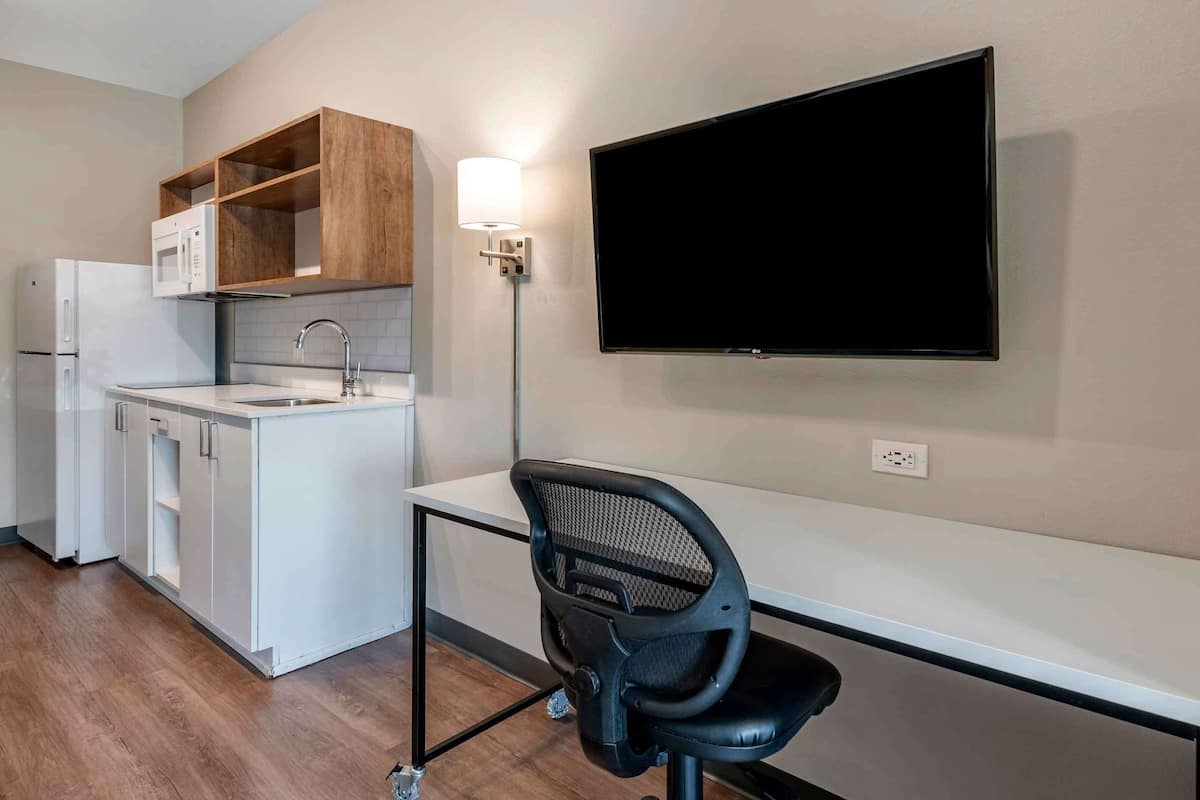 premium studio, 2 queen beds, non smoking | premium bedding, desk, laptop workspace, iron/ironing board