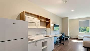 Studio Standard, 2 grands lits, non-fumeur | Literie de qualité, bureau, espace de travail pour ordinateurs portables