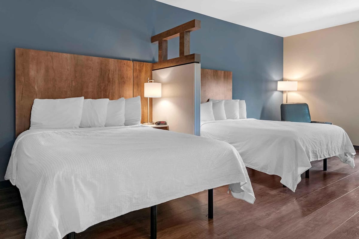 Standaard studio, 2 queensize bedden, niet-roken | Luxe beddengoed, een bureau, een laptopwerkplek