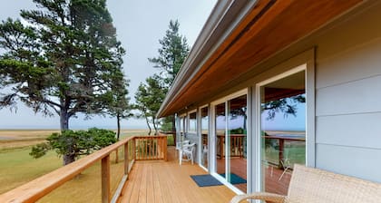 Dog-Friendly Retreat w/ Bay Views, a Spacious Deck, & Secluded Feel