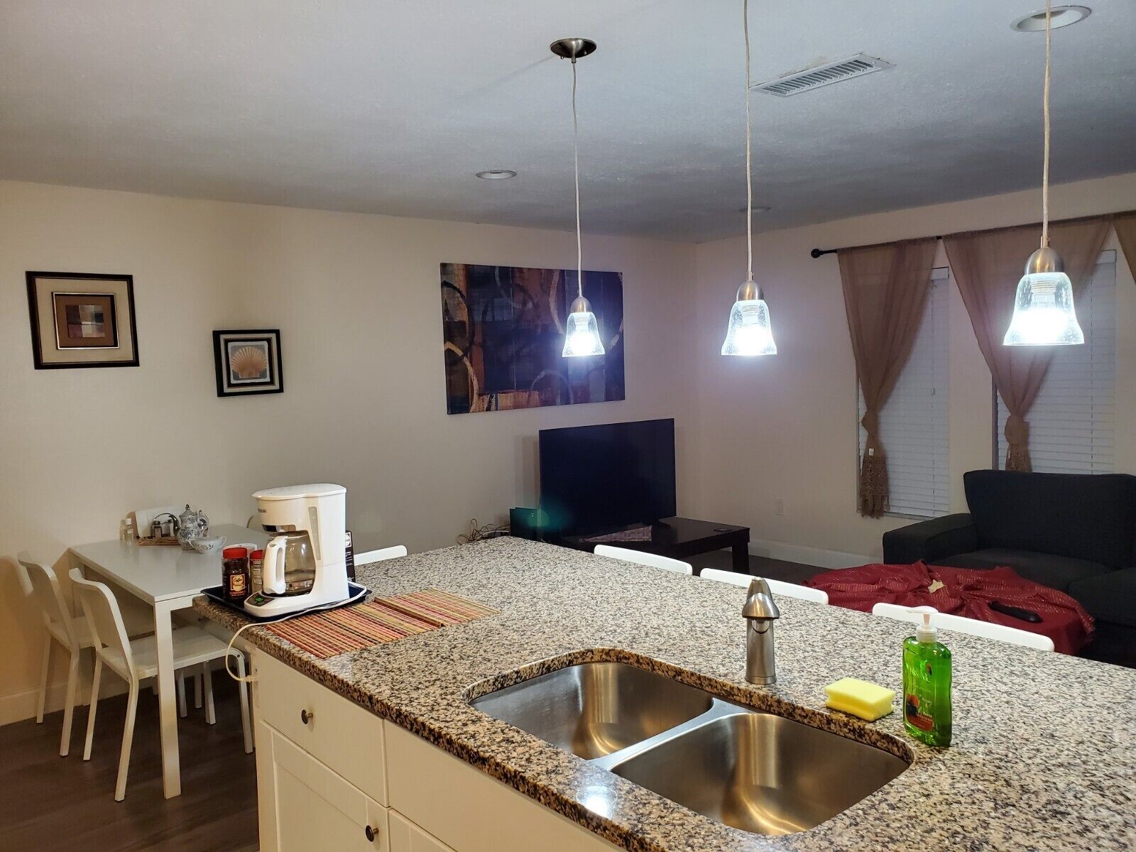 Shared fridge, microwave