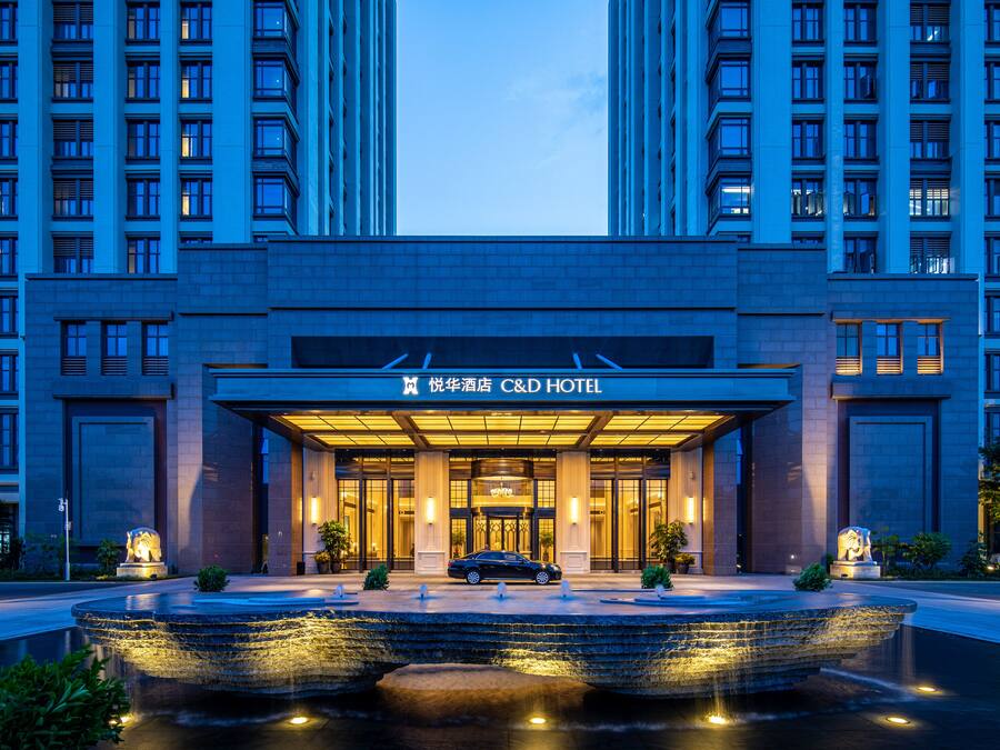 Front of property – evening/night