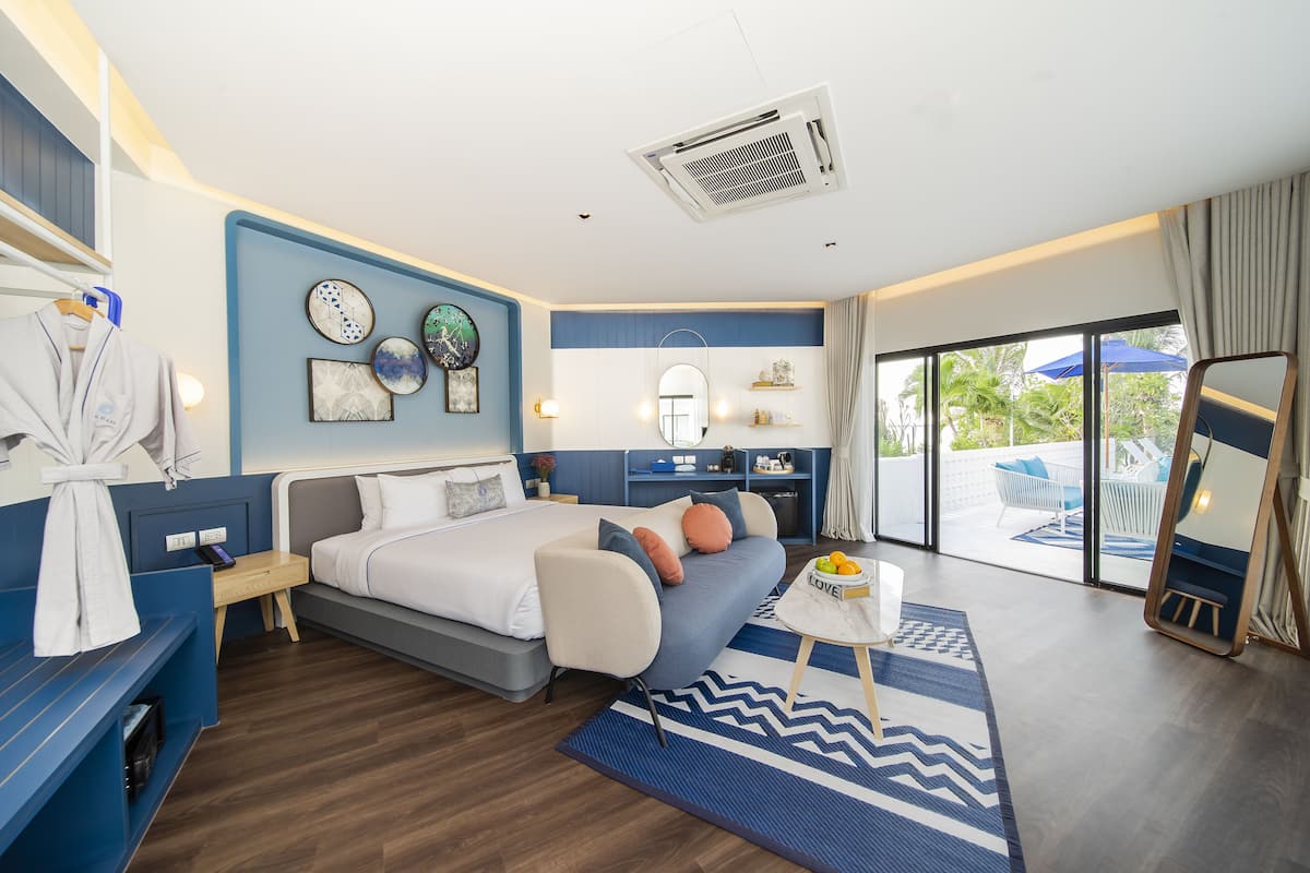 Private Pool Villa | Hypo-allergenic bedding, down comforters, minibar, in-room safe