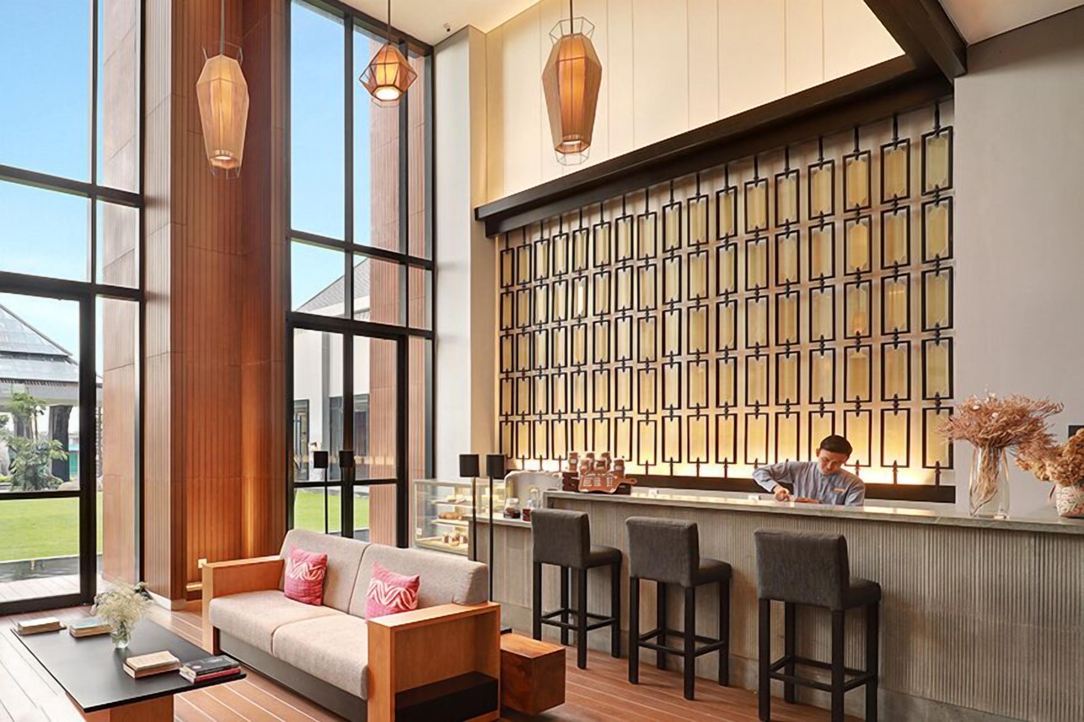 Sala de estar en el lobby
