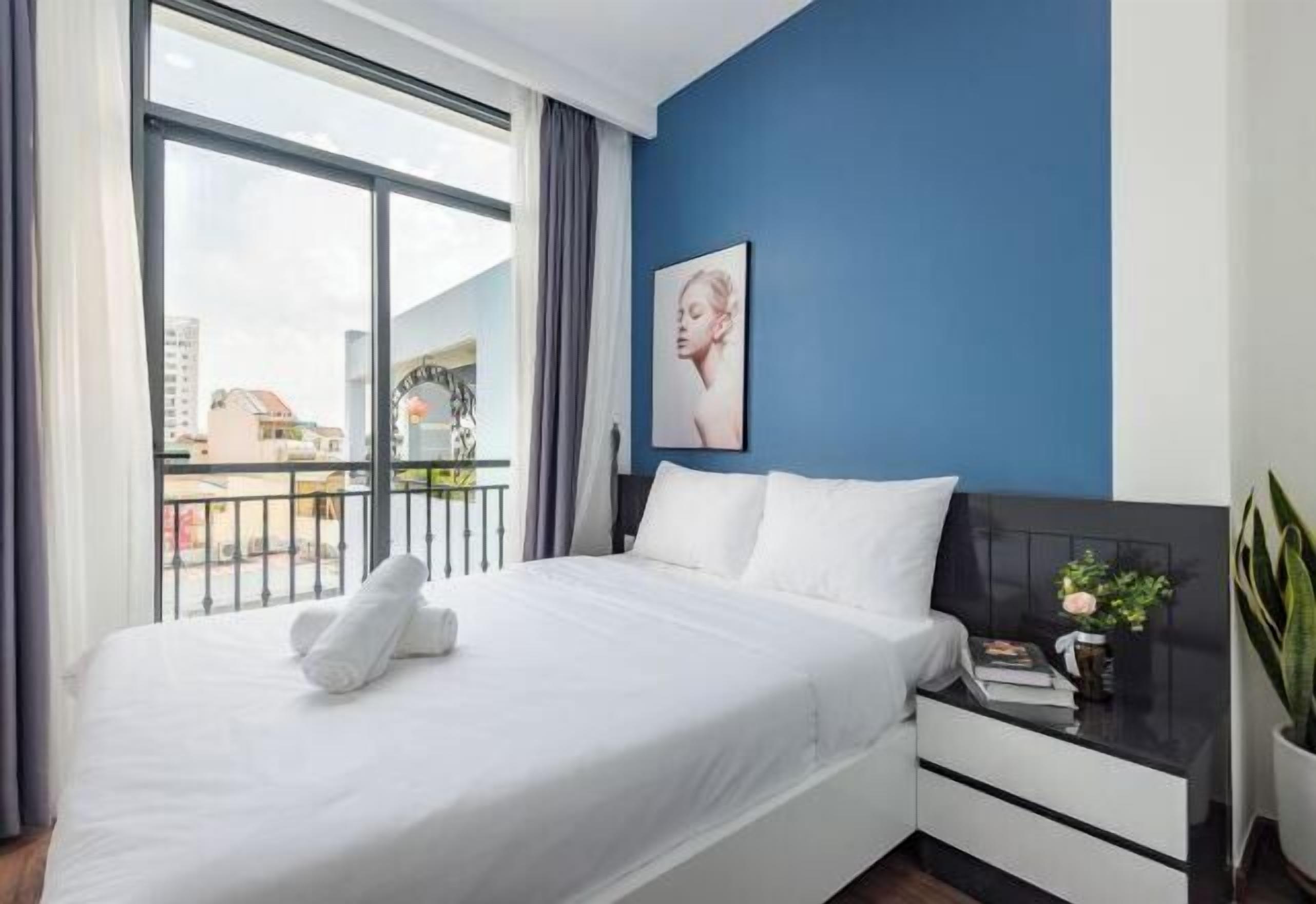 Individually decorated, individually furnished, desk, iron/ironing board