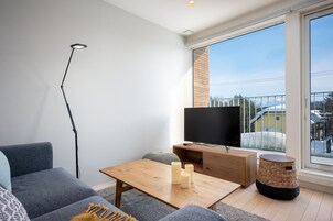 アパートメント 1 ベッドルーム 禁煙 | リビング エリア | スマートテレビ、Netflix、ストリーミングサービス