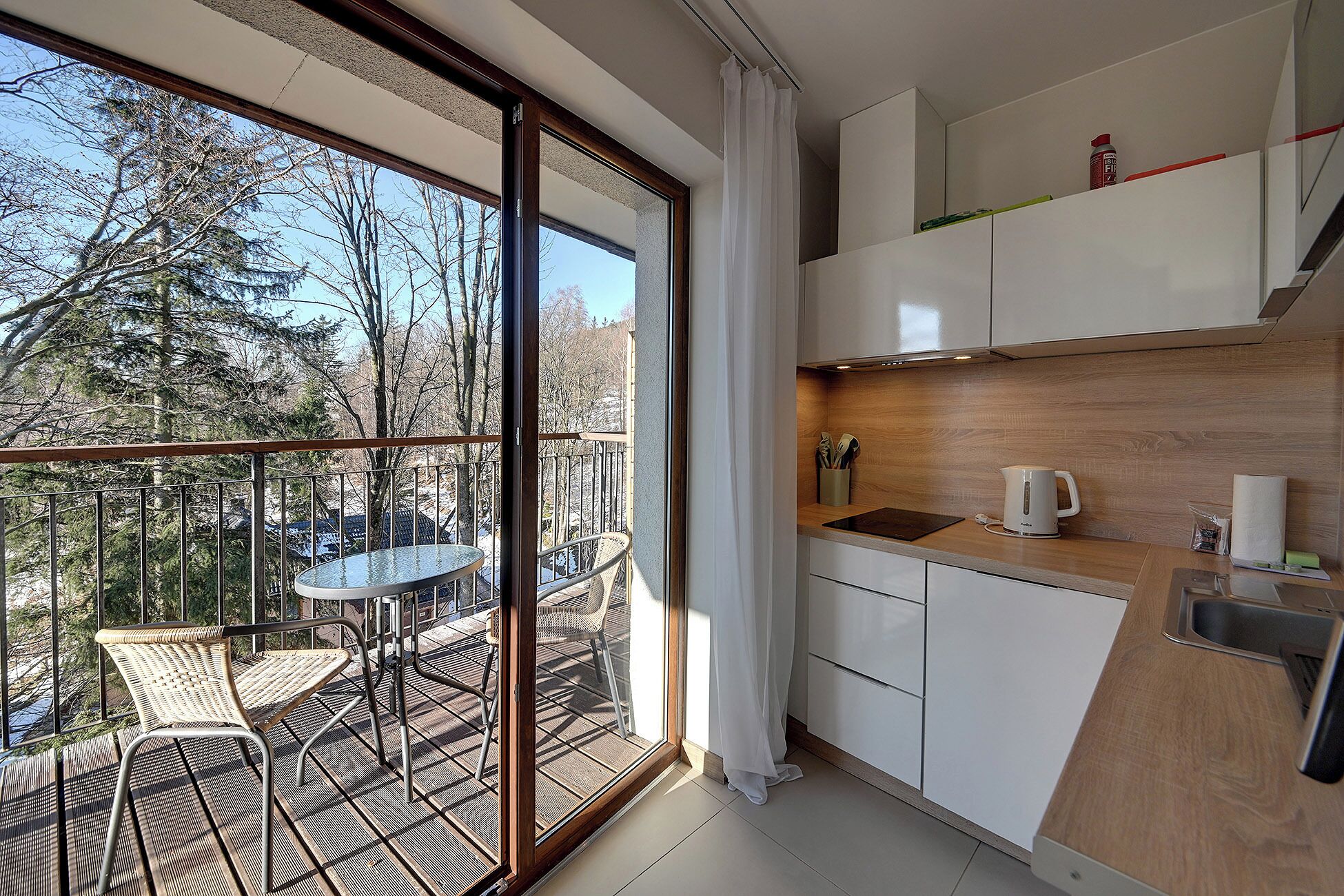 Classic Apartment | Private kitchenette | Fridge, stovetop