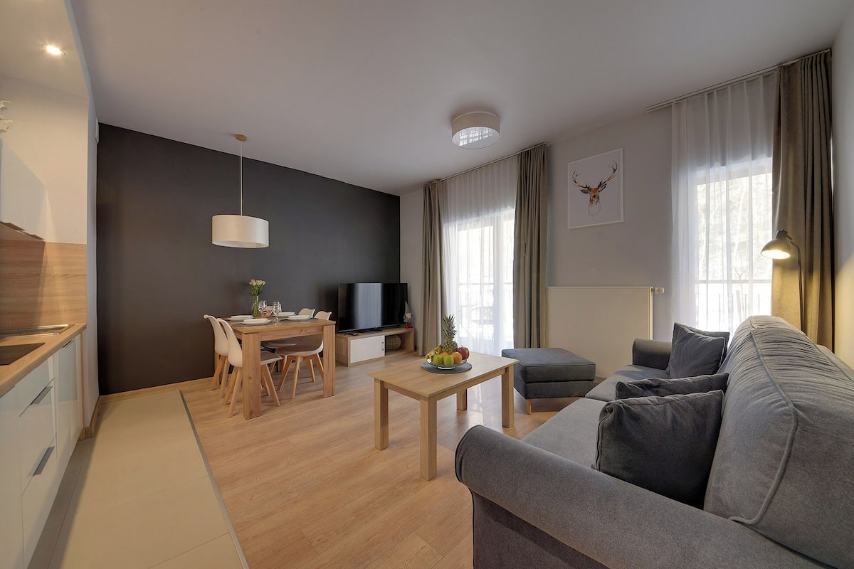 Apartamento clásico | 2 dormitorios, tabla de planchar con plancha, wifi gratis y ropa de cama