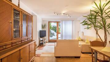 TV, DVD player, stereo