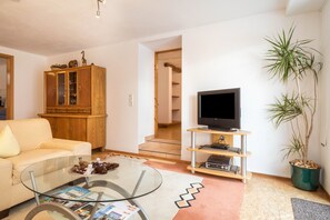 TV, DVD player, stereo
