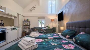 1 Schlafzimmer, Bügeleisen/Bügelbrett, kostenloses WLAN, Bettwäsche