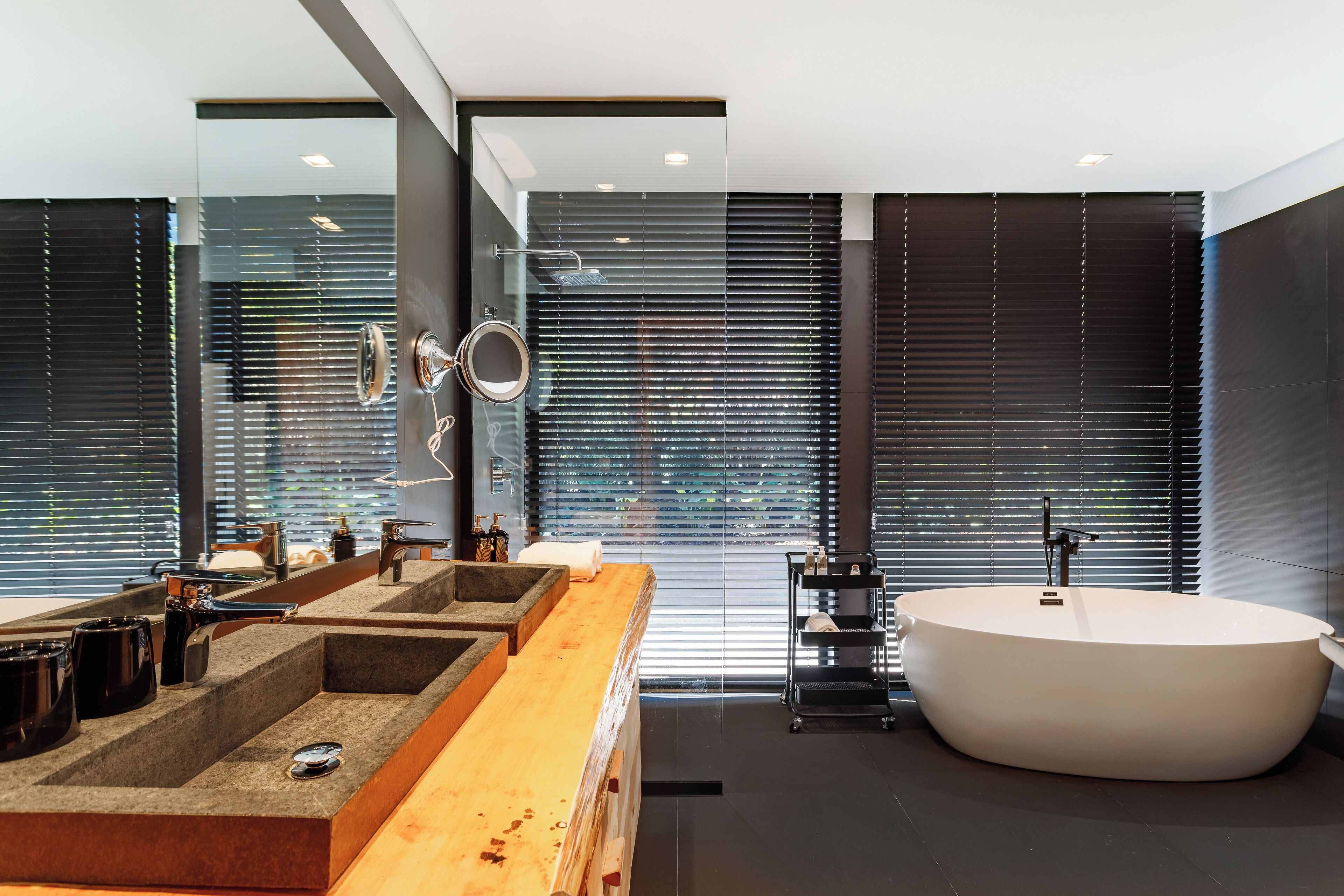 superior chalet | bathroom | free toiletries, hair dryer, bathrobes, slippers