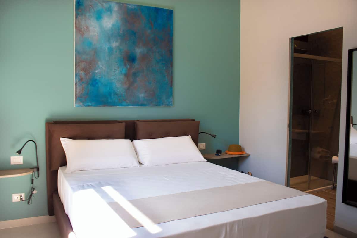 Standard Double Room, Patio, Garden Area | Hypo-allergenic bedding, down duvets, memory-foam beds, minibar