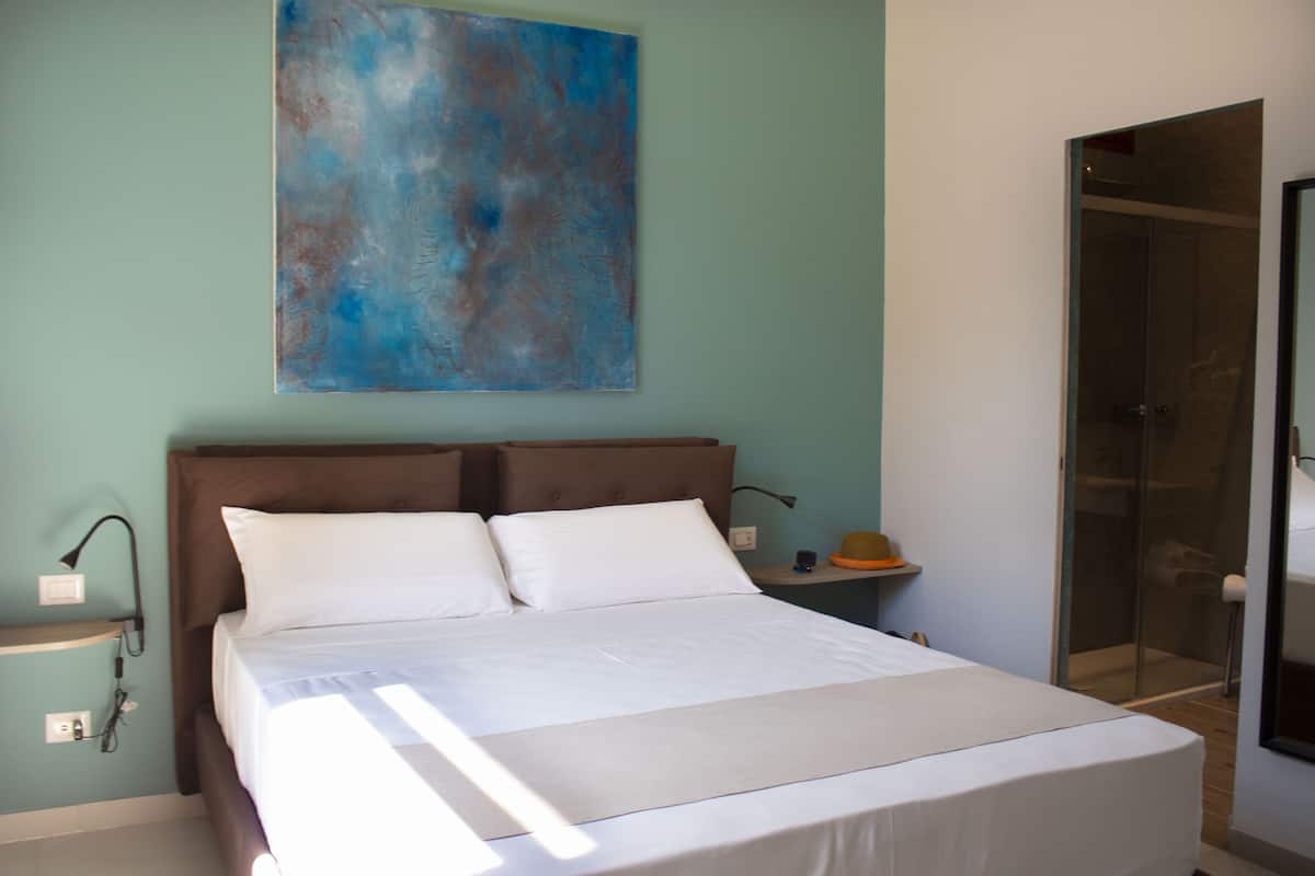 Standard Double Room, Patio, Garden Area | Hypo-allergenic bedding, down comforters, memory foam beds, minibar