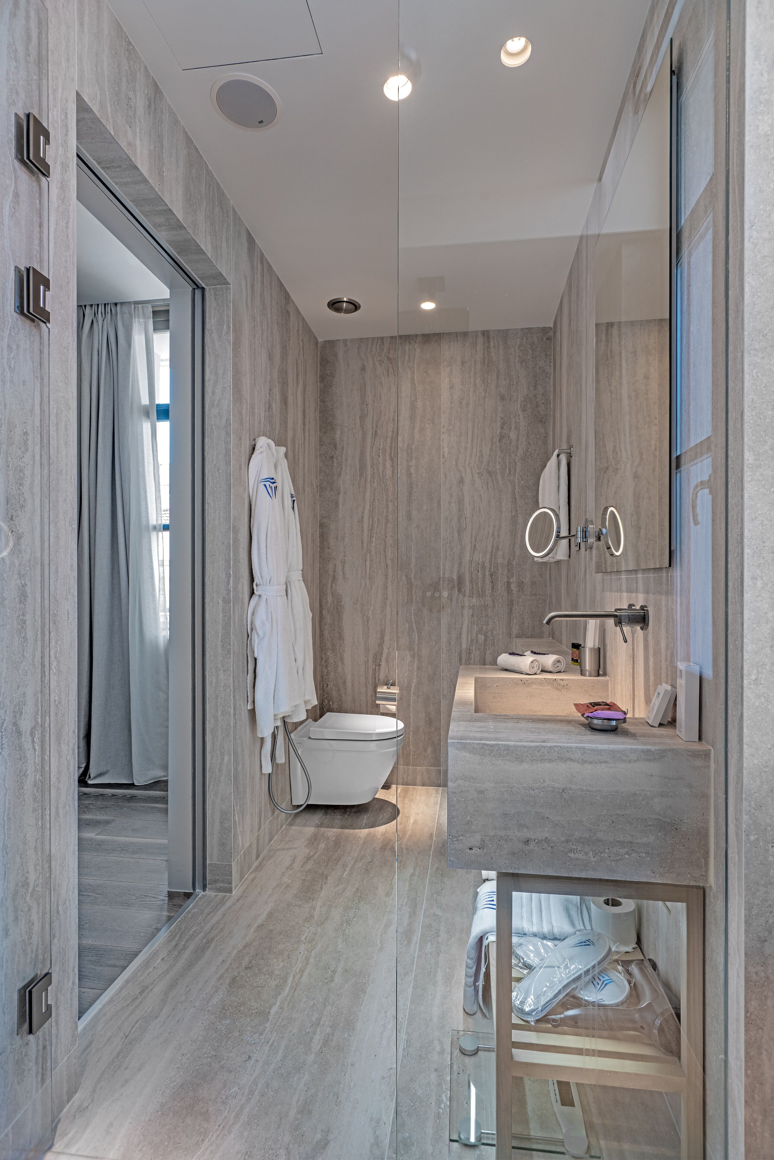 ethereal superior double room | bathroom | shower, rainfall showerhead, free toiletries, hair dryer