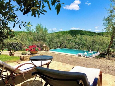 detached villa with private pool and garden
