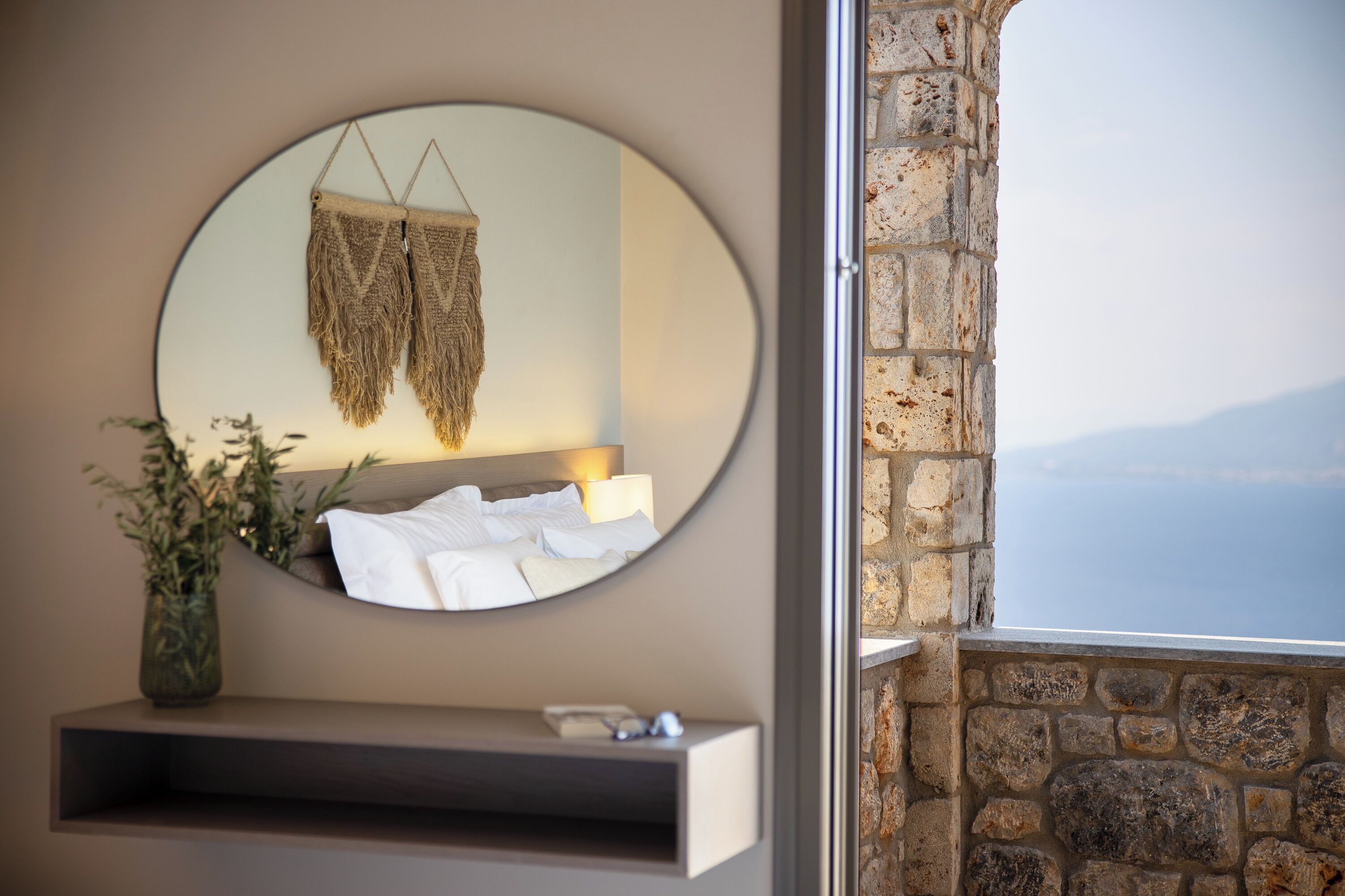 Modern Villa (No Pool) Sea View | Bettwäsche aus ägyptischer Baumwolle, hochwertige Bettwaren