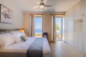 Egyptian cotton sheets, premium bedding, pillow-top beds, in-room safe - Searocks Exclusive Village (West Mani)