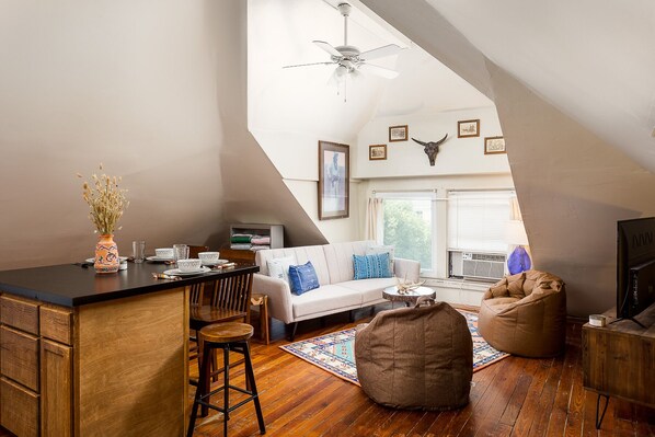 Loft, Multiple Beds | Living area | TV, Netflix - Center of Highlands! Spacious Bardstown loft! (Louisville)